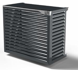 Copri Condizionatore 135x112x74 cm in Alluminio a Parete Big Blade XXL Antracite