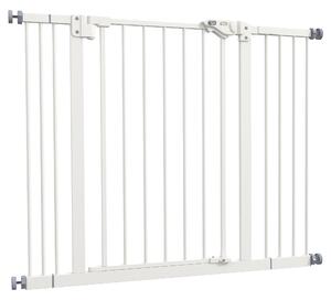 Cancellino per Cani Estensibile 74-100x77 cm in Metallo Bianco
