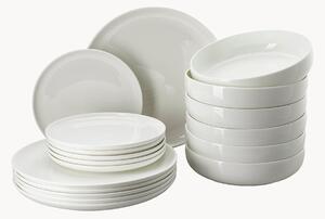 Servizio di piatti in Fine Bone China Jade Lift, 6 persone (18 pz)
