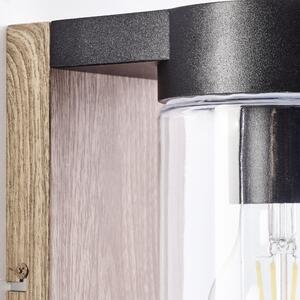 BRILLANTE applique da esterno Cabar marrone IP44 E27 40 Watt dimmerabile g. f. Lampada standard