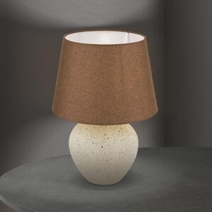 Orion LA 4-1228 - Lampada da tavolo MASAI 1xE27/40W/230V ceramiche marrone/beige