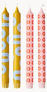 Set di 4 candele lunghe Happy