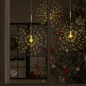 Luci di Natale Fuochi d'Artificio 4pz Bianco Caldo 20cm 560 LED