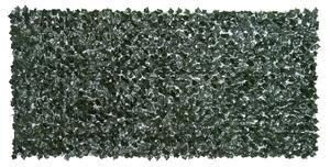 Rotolo di Siepe Artificiale per Balcone e Giardino 300x150 cm in PE Anti-UV con Foglie Verde Scuro