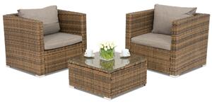 Mobili da giardino in technorattan Roma Terrace Garden Point marrone