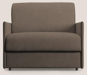 Evans poltrona letto in morbido tessuto impermeabile T02 marrone