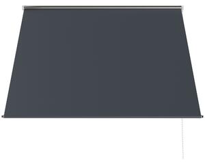 Tenda da Sole a Bracci con Apertura Manuale 150x120 cm Inclinazione e Protezione UV30+ Grigio