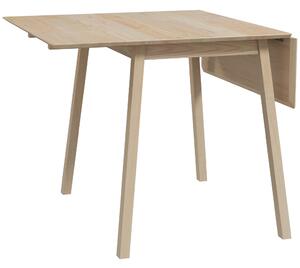 Tavolo Pieghevole Salvaspazio a 2 Ribalte per 2-4 Persone 110x86x75 cm in Legno di Pino Naturale