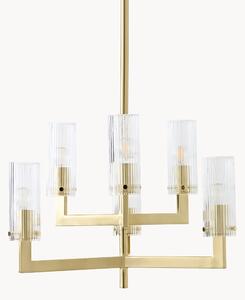 Lampadario in vetro millerighe Emmi