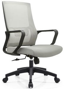 Sedia Ufficio Grigio Poltrona da Scrivania Studio Cameretta Altezza Regolabile