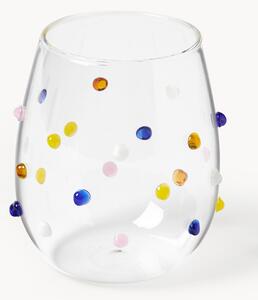 Set di 4 bicchieri in vetro soffiato Perli