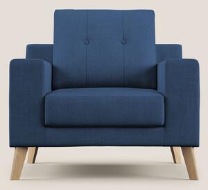 Danish poltroncina in tessuto morbido impermeabile T02 blu