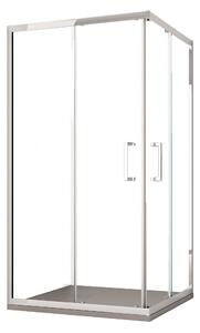 Box Doccia Angolare 70x70 cm 2 Ante Scorrevoli in Cristallo trasparente 6mm H195 Bonussi Sasha
