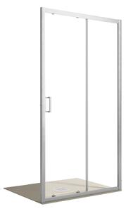 Porta Parete Doccia 100 cm 1 anta Scorrevole in Cristallo Trasparente 6mm H195 Bonussi Mattia