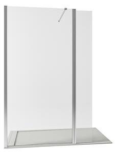 Parete Doccia Walk-In 100 cm con Aletta Orientabile in Cristallo trasparente 8mm H195 Bonussi Sveva