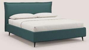Hans letto contenitore imbottito minimal in tessuto simil cotone imper