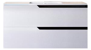 Mobile bagno 80 cm Sospeso Bianco Porcellana Boston Senza Specchio Bonussi