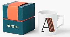 Westwing x MEISSEN, Tazza fatta a mano con motivo decorativo Initials