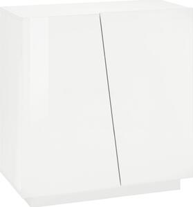 Scarpiera 2 Ante Battenti 80,4x38x86 cm Vega Bianco Lucido