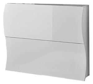 Scarpiera 2 Ante a Ribalta 101x26,6x81,4 cm Onda Bianco Lucido