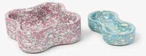 Set di 2 ciotole decorative in marmo tecnico Elara