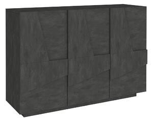 Mobile Multiuso 3 Ante 121,8x39,2x86 cm Ping Ardesia