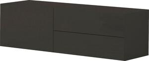 Mobile TV 1 Anta 2 Cassetti 110x40x35,2 cm Metis Antracite Lucido