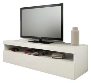 Mobile TV 1 Anta 130x45x36,2 cm Burrata Bianco Lucido