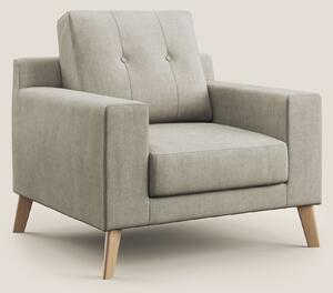 Danish poltroncina in tessuto morbido impermeabile T02 panna