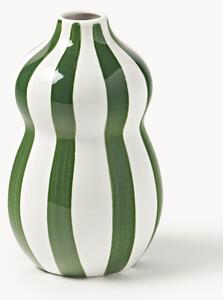 Vaso natalizio dipinto a mano Ellen, alt. 18 cm