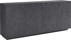 Credenza 4 Ante Battenti 200x43x86 cm Vega Ardesia