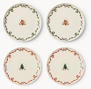 Set di 4 piatti piani natalizi Cutemas