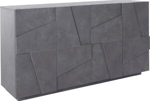 Credenza 4 Ante Battenti 162,4x44,2x86 cm Ping Ardesia
