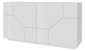 Credenza 4 Ante 220,1x43x86 cm Alien Bianco Lucido