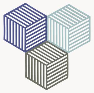 Set di 3 sottobicchieri in silicone Hexagon
