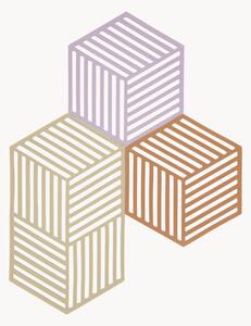 Set di 3 sottobicchieri in silicone Hexagon