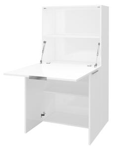 Mobile Scrivania a Scomparsa 70x35x140 cm Dalia Bianco Lucido