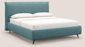 EROS letto imbottito in piuma con vano contenitore in pregiato e fresc