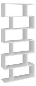 Libreria Moderana 80x24,6x191,8 cm Calli Bianco Lucido