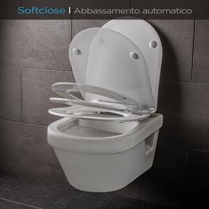 Blumfeldt Aliano, Tavoletta per WC, Forma a D, Abbassamento Automatico, Antibatterica