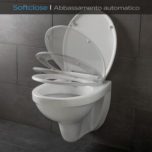 Blumfeldt Celesto, Tavoletta per WC, Forma a O, Abbassamento Automatico, Antibatterica