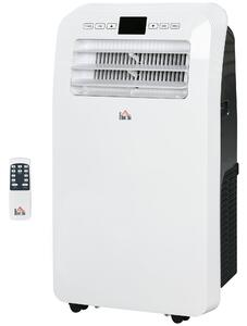 Condizionatore Portatile con Timer 44,3x34x81,5 cm 3 Modalità e 3 Velocità in Plastica ABS Bianco