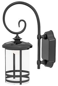 Lampada da Esterno con Pannello Solare 16,5x25,5x41 cm Impermeabile IP44 e Accensione Automatica Nero
