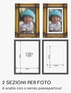 Casa Chic Regent - Cornice rettangolare, 17 x 12 cm, foto, passepartout, vetro, rococo