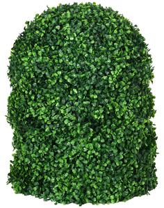 Set di 2 Piante Arteficiali Finte Sfera di Bosso Ø40 cm per Interno ed Esterno Verde