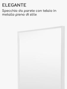 Casa Chic Croxley specchio da parete, cornice di metallo, rettangolare, 70 x 50 cm