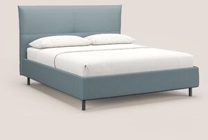 Izumi letto imbottito contenitore con piedi alti in tessuto smacchiabi