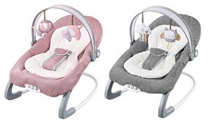 Sdraietta Dondolo con Musica per Bambini 60x68x42 cm in Acciaio e Poliestere Baby Soft