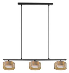 Brilagi - LED Lampada a sospensione con cavo AURA LUX 3xGX53/30W/230V nero/oro