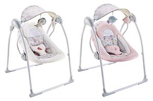 Altalena dondolo oscillante con Musica per Bambini 86x74x63 cm in Acciaio e Poliestere Baby Sweet